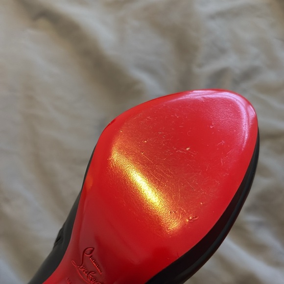 Black High Heel Louboutain boots - Picture 8 of 13